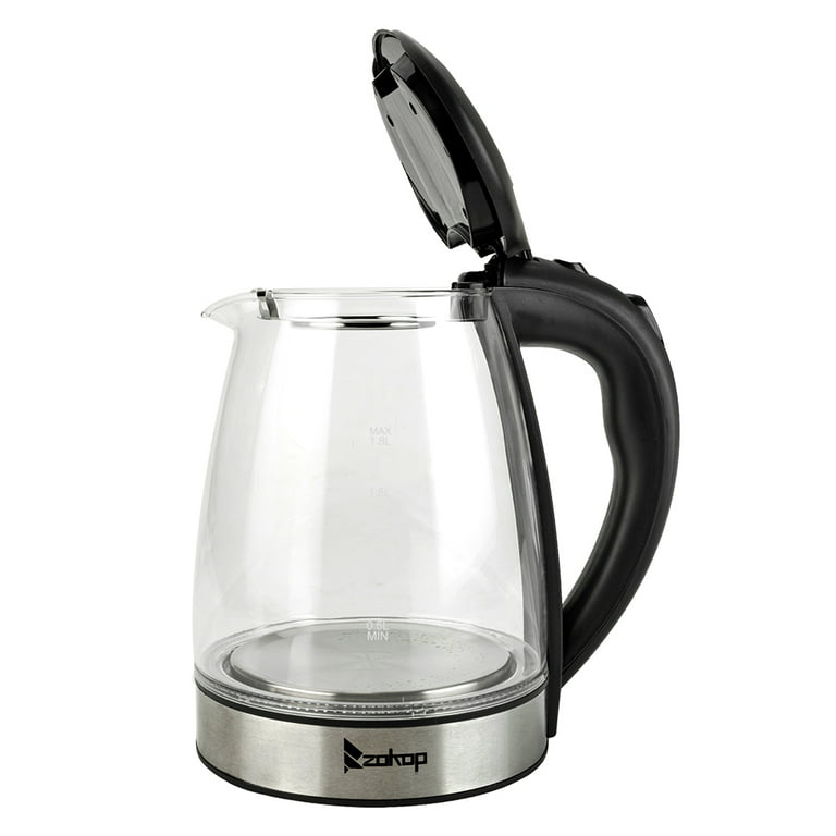 Ceramic Electric Kettle Cordless Water Teapot, Teapot-Retro Jug, 1000W  Water Fast for Tea, Coffee, Soup, Oatmeal-Removable Base, Automatic Power