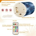 thumbnail image 4 of Blue Christmas Tree Forest Flickering Flameless Candles LED Tealight Battery Operated with Remote Set of 2 Holiday Decor Ornaments, 4 of 7