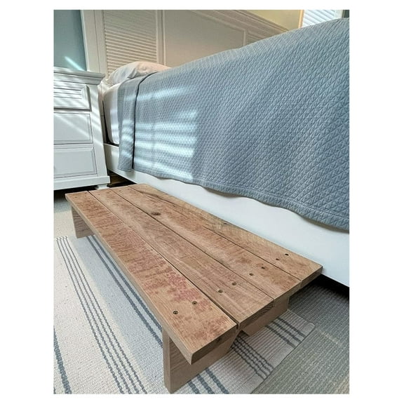 Reclaimed Wood Step Stool - Deck/Spa Step, Patio Platform, Indoor/Outdoor Stool