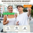 thumbnail image 3 of AI Real-Time Translation Earbuds, 144 Languages, Two-Way Translator Earbuds, Bluetooth 5.4 HD Sound, Multi-Mode Translating Earbuds for Travel Business Learning Compatible with iOS & Android, 3 of 8