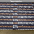 thumbnail image 6 of Ambesonne Ethnic Place Mats Set of 4, Horizontal Irregular Stripes, Standard Size, Indigo Ginger White, 6 of 6