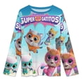 thumbnail image 2 of Super Kitties Women's Pajama Sets Long Sleeve Pajamas Top And Pants Sleepwear Nightwear Soft Pjs Lounge Sets, 2 of 8