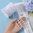 thumbnail image 3 of 4mm 33 Yards White Cotton Rope Soft Drawstring Replacement Ropes Macrame Cotton Welt Trim Round Cotton Thread Multipurpose Piping Cord for Bags DIY Crafts Projects Crochet Hanging, 3 of 8