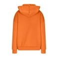 thumbnail image 6 of HOMBOM Orange Sweatshirts for Women Trendy Hooded Casual Plain Tops Winter Long Sleeve Loose Hoodie 2XL, 6 of 7