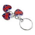 thumbnail image 4 of WORGEOUS Britain Flag Heart Shaped Keychain Charm UK Souvenir Keychains Pendant Keyring Charm, 4 of 8