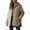 Khaki, variant on Winter Coats for Women Quilted Hooded Jacket Long Winter Coat Warm Outerwear For Cold Weather Windproof Lightweight Comfortable Fit Winter Jackets for Women