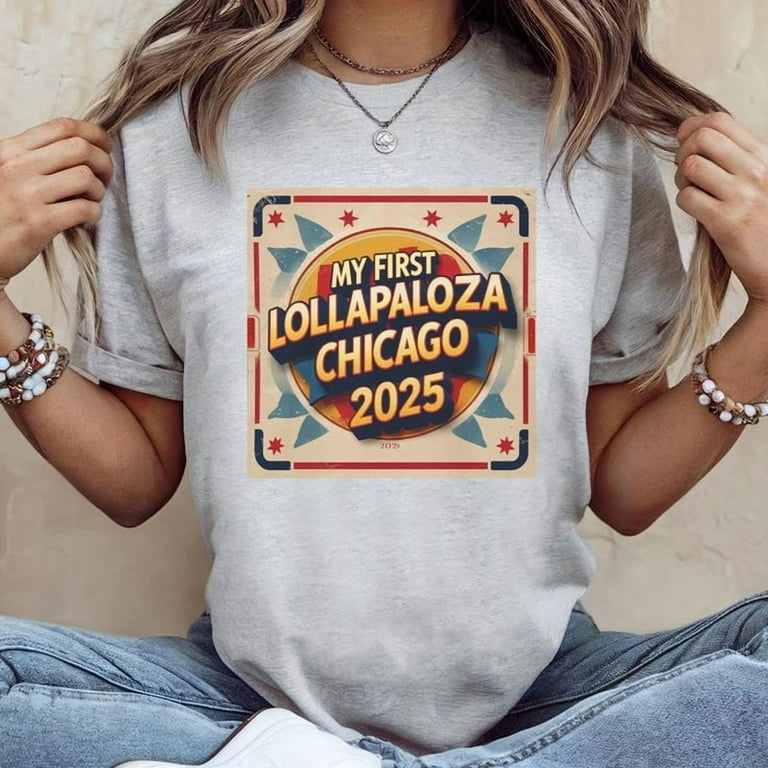Lollapalooza 2025 Tシャツ　Lサイズ My First Lollapalooza 2025 T-Shirt | Festival Merchandise, Concert