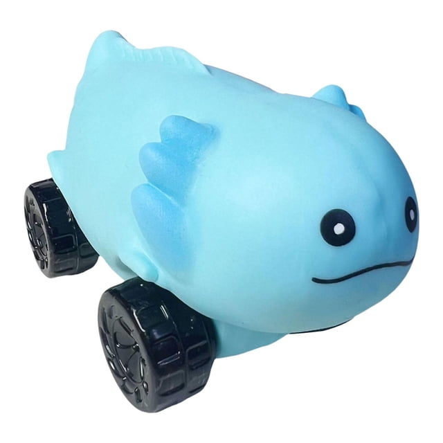 Juguete sensorial expandible con forma de babosa para niños y adultos de todas las edades. Azul