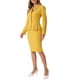 thumbnail image 4 of INSPIRAR CHIC Conjunto de Falda de 2 Piezas para Mujer Blazer Peplum Falda Lápiz de Cintura Alta Atuendo de Trabajo L Amarillo, 4 of 6