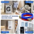 4FT Rubber Washing Machine Hoses 3/4