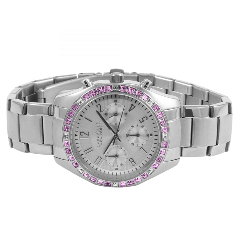 Caravelle New York Women’s Melissa Style Watch 43l172 Silver Color Caravelle New York Melissa Chronograph Watch 43L172  main image 3