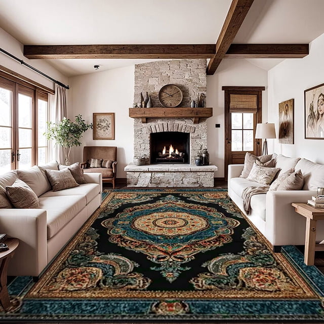 Alfombrilla de terciopelo de 60 x 270 cm para el hogar, sofá, dormitorio, nórdico, retro