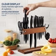 thumbnail image 4 of Juego de cuchillos Gourmetop de 15 piezas con cuchillo para sashimi en bloque, 4 of 7