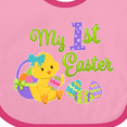 thumbnail image 4 of Inktastic My First Easter Cute Chick and Eggs Boys or Girls Baby Bib, 4 of 4