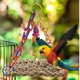 thumbnail image 4 of Juguete Columpio para Pájaros con Esterilla de Hierba Marina para Loro MUYG con Juguetes para Masticar, 4 of 7