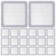 thumbnail image 1 of Juego de 30 almohadillas de reparación para mosquiteros de ventanas y puertas, kit de reparación adhesivo para cubrir agujeros (blanco), 1 of 6
