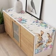 thumbnail image 4 of Bunny Easter Table Runner - 90 Inch Long, Kitchen Dining Table Runner Dresser Scarves, Spring Floral Eucalyptus Leaves Eggs Weeping Farmhouse Decor for Coffee Tables Wedding Party Banquet, 4 of 8