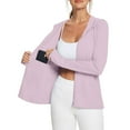 thumbnail image 2 of QURATI Women's Lightweight Sun Protection Hoodie – Long Sleeve Zip-Up Jacket with Pockets (Summer Outdoor),Pink,4XL, 2 of 9