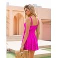 thumbnail image 5 of a.Jesdani Womens One Piece Swimsuit Tummy Control with Cutout Skirt Bathing Suit Modest Twist Front Swim Dress Rose XL, 5 of 16