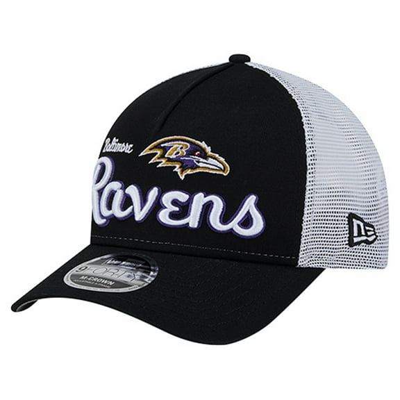 Men's New Era Black Baltimore Ravens Side Lines 9FORTY Adjustable Hat