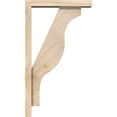 thumbnail image 3 of Ekena Millwork 3 1/2"W x 16"D x 28"H Funston Block Smooth Bracket w/ Offset Brace, Douglas Fir, 3 of 25