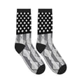 thumbnail image 4 of Athletic Socks Pancreatic Cancer Awareness Flag Sport Running Calf Socks Crew Socks for Men Women, 4 of 7