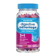 Digestive Advantage Daily Probiotic Gummies, Natural Superfruit Flavors, Helps Protein Absorption, Supports Immune Health, Gut Health, 90 Gummies