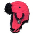 thumbnail image 2 of Decky 778-PL-NPK-07 Black Synthetic Fur Aviator Hat- Neon Pink - Large & Extra Large, 2 of 2