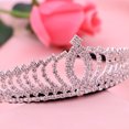 thumbnail image 2 of EeaseMX Tiara con diseño de corazones y diamantes de imitación, diadema, accesorios para el cabello para niñas., 2 of 7