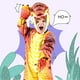 thumbnail image 5 of Kids Plush Triceratops Costumes Toddler Zipster Dinosaur One Piece Costume Stage Performance Fancy-Dress Props, 5 of 5