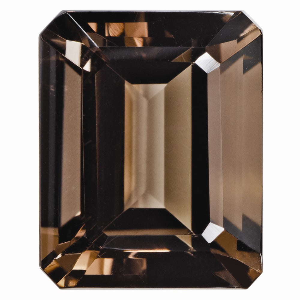 Chocolate Brown Smoky Quartz , 10X8MM OCTAGON EMERALD CUT ,