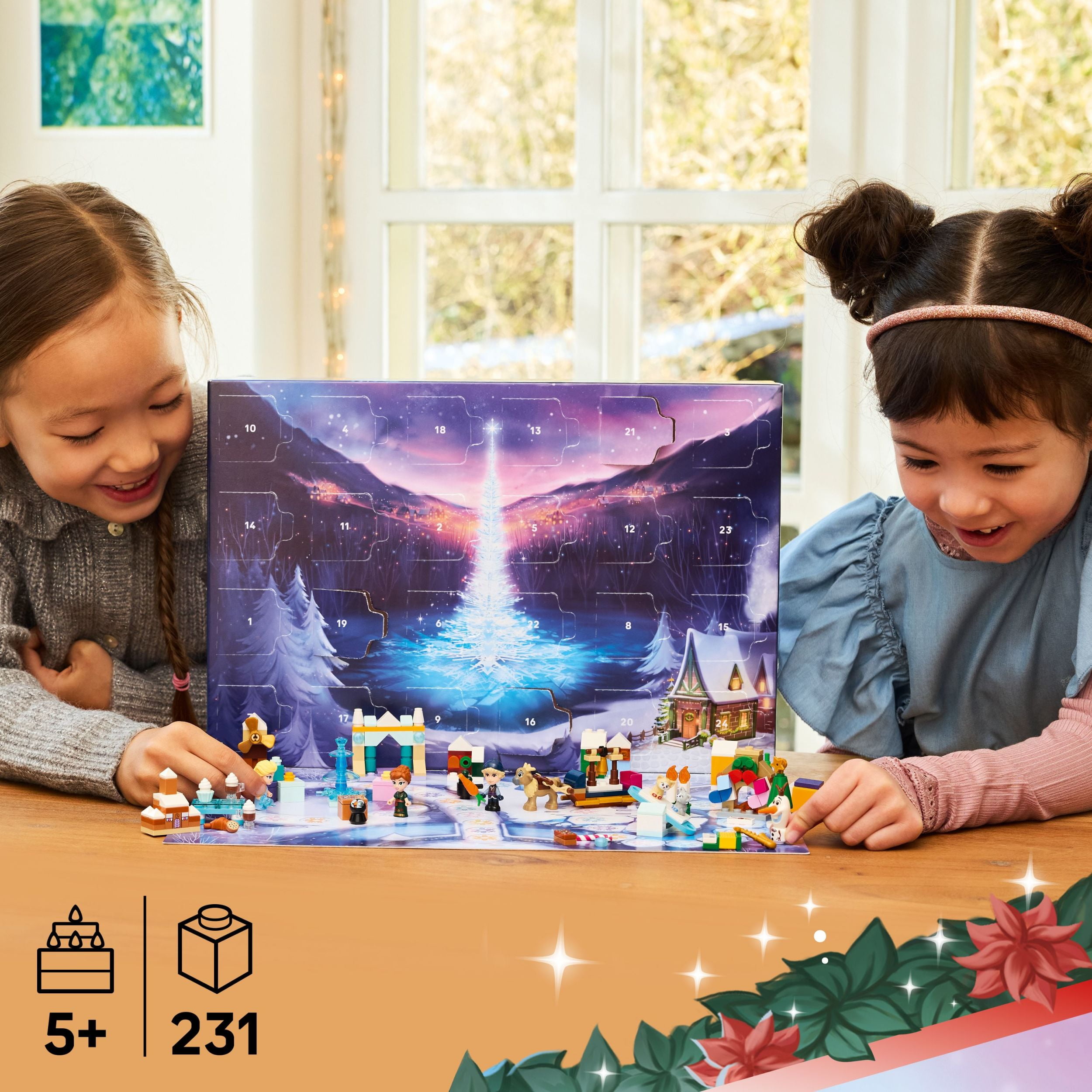 LEGO Disney La Reine des Neiges Le Calendrier de l’Avent 2025, Jouet Fantastique, Ensemble de Construction 43273