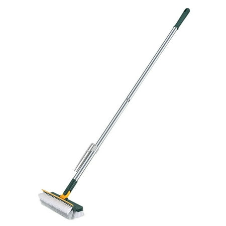 

Hgallory Household 2-in-1 Scalable Cleaning Brushes Floor Brushes Floor Scrub Brush with 43 Handle & Stiff Bristle 180° Rotating Scraper Cleaning Brush Squeegee 1PC Green 43 x9.4 x2