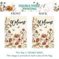 thumbnail image 2 of Summer Welcome Floral House Flag Spring Summer Florals Leaves Double Sided Large Yard Flag Heavy Duty Seasonal Flowers Butterfly Outdoor Outside Patio Decoration 12.5 x 18Inch, 2 of 6