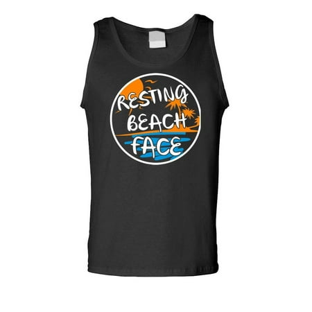 RESTING BEACH FACE - summer party ocean - Mens Tank (Best Resting Bitch Face)