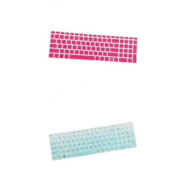 2pcs Cubierta Protectora Suave de Del Del Ordenador Portátil para 15.6in BF + Rosa
