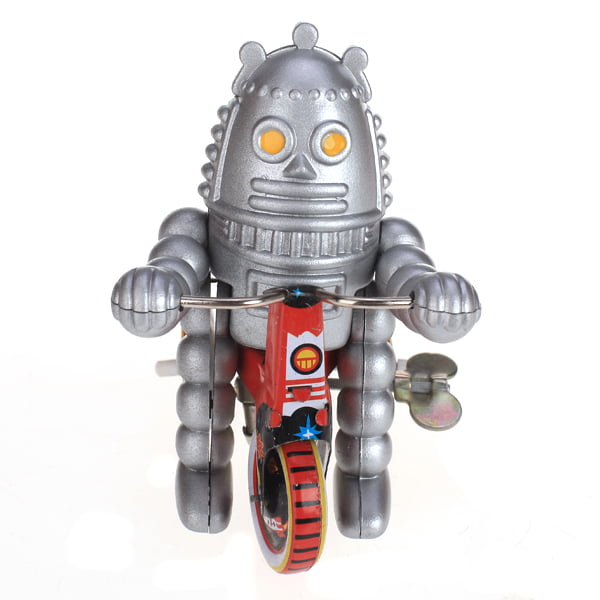Wind Up Baby Robot on Tricycle Toy