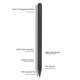 thumbnail image 5 of Para Pro 3 Stylus magnético 4096 presión MPP2.0 teclas de acceso directo bolígrafo inteligente con rechazo de palma para Pro 4 5 6 7X8 Book 1 2 3, 5 of 8