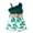 Green, variant on Toddler Baby Girl Clothes Sleeveless Tank Tops Ruffle Halter Shirts Floral Shorts 2 Piece Set Summer Outfits (Red,12-18 Months)