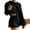 Black 2 piece outfit for women, variant on Wycnly Womens Two Piece Outfits Winter Cozy Knitted Ribbed Lounge Sets Casual Solid Long Sleeve Pullover Drawstring Shorts Homewear Pajamas Sets under $5