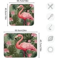 thumbnail image 3 of Pink Flamingo Dish Drying Mat, Absorbent Microfiber Pad Protector For Kitchen Counter Top Mat Dish Drainboard 18x24in, 3 of 7