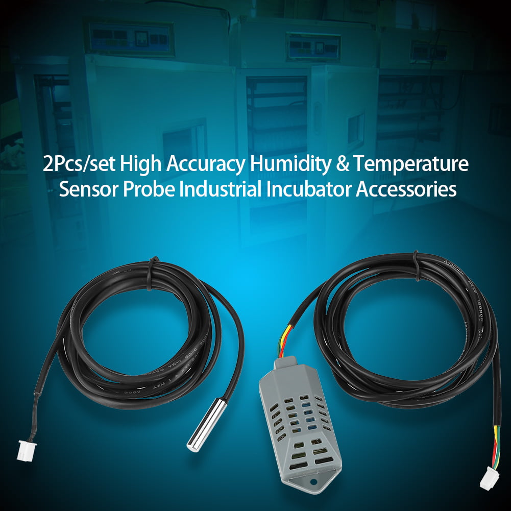 2pcs/Set Humidity Temperature Sensor Probe High Accuracy Multipurpose Incubator Controller for Industrial Incubator Accessories