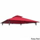 thumbnail image 2 of Toldo de repuesto para carpa ventilada de 10 pies International Caravan St. Kitts, rojo rubí, 2 of 5
