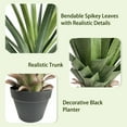 thumbnail image 3 of 4ft Artificial Agave Plants (2 Pack) - UV Resistant Fake Succulents for Indoor & Outdoor Modern Minimalist Decor, 3 of 7