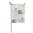 thumbnail image 1 of POGLIP Doodle Abstract and Pattern Slogan Cartoon Cool Garden Flag Decorative Flag House Banner 28x40 inch, 1 of 1