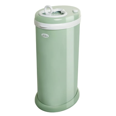 UPC: 0698904100331 | Ubbi Steel Odor Locking Diaper Pail  Sage Green