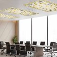 thumbnail image 3 of 4 Pack Sunflower Bee Fluorescent Light Covers for Ceiling Lights Country Summer Floral Bee Nest Linen Texture Magnetic Ceiling Light Covers Overhead Light Filters for Office Classroom Home, 3 of 9