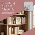 thumbnail image 6 of Unique Bargains MDF Wood Cute Wavy Picture Frame White 5" x 7", 6 of 6