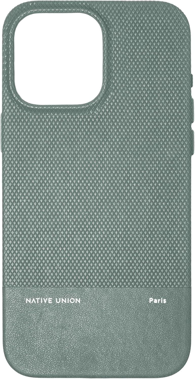 Native Union (Re)Classic Case –6ft Drop Protection – Compatible with iPhone 15 Pro Max(Slate Green)