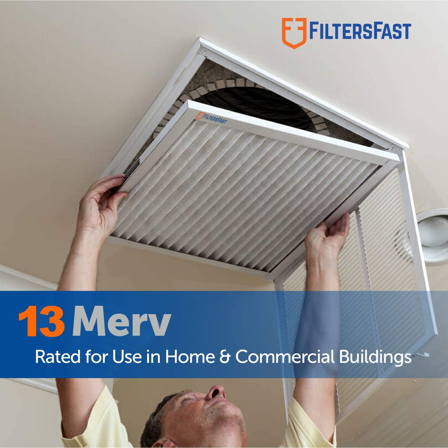 Filters Fast Compatible Replacement for Trane FLRQB5AH18M13 HVAC AC Air Filter MERV 13, 2 Pack
